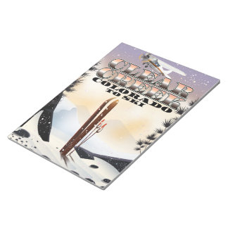 Clear Creek,, Colorado Ski poster. Notepad