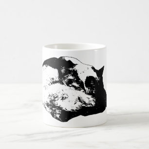 clear curl poise, winter cat coffee mug