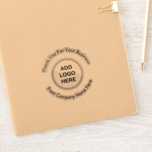 Clear Custom Business Logo Sticker Labels