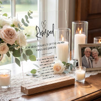 Clear Custom Memorial In Heaven Wedding