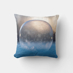 Clear glass ball cushion