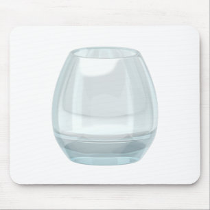 Clear glass mouse mat