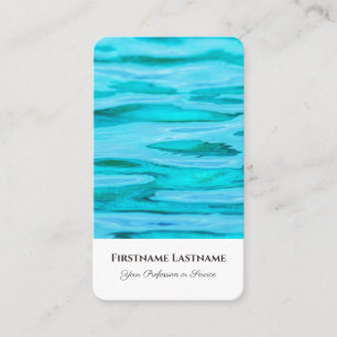 Clear idyllic flowing water life coaching experts business card