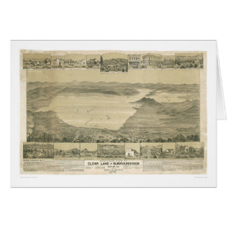 Clear Lake, CA. Panoramic Map (0289A)