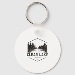 Clear Lake Indiana Outdoors Vintage Key Ring