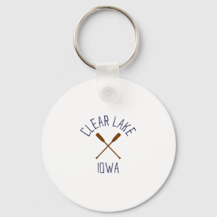 Clear Lake Iowa Outdoors Vintage Key Ring