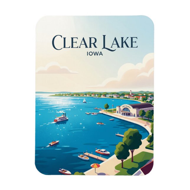Clear Lake USA Magnet (Vertical)