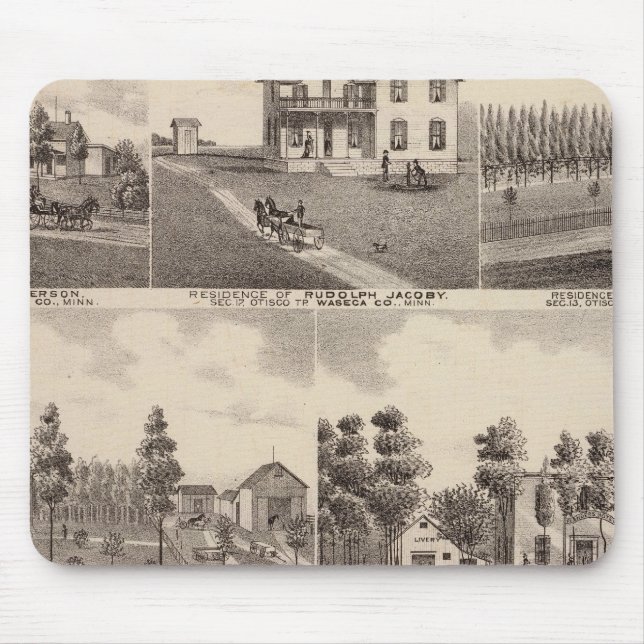 Clear Lake, Waseca, Minnesota Mouse Mat (Front)