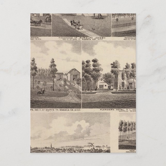 Clear Lake, Waseca, Minnesota Postcard (Front)