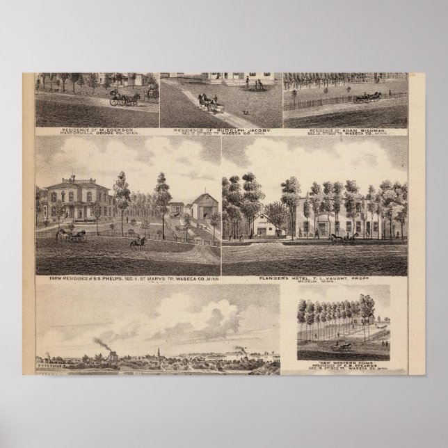 Clear Lake, Waseca, Minnesota Poster (Front)