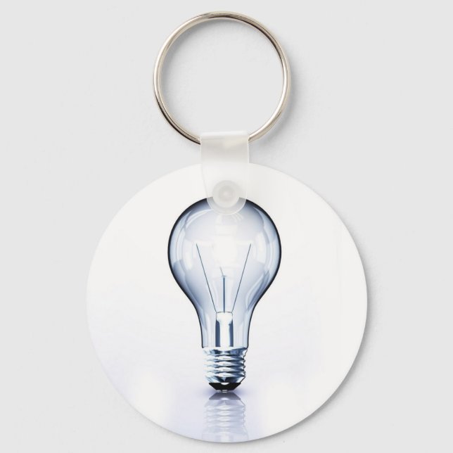 clear light bulb key ring (Front)