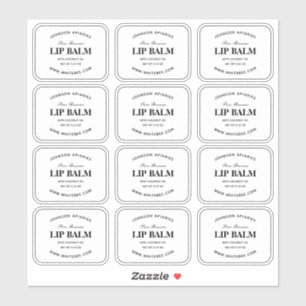 Clear Lip Balm Labels
