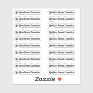 Clear Lip Gloss Tube Label