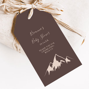 Clear Mountain Country Baby Shower Gift Tags