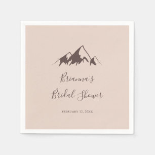 Clear Mountain Country Bridal Shower Napkin