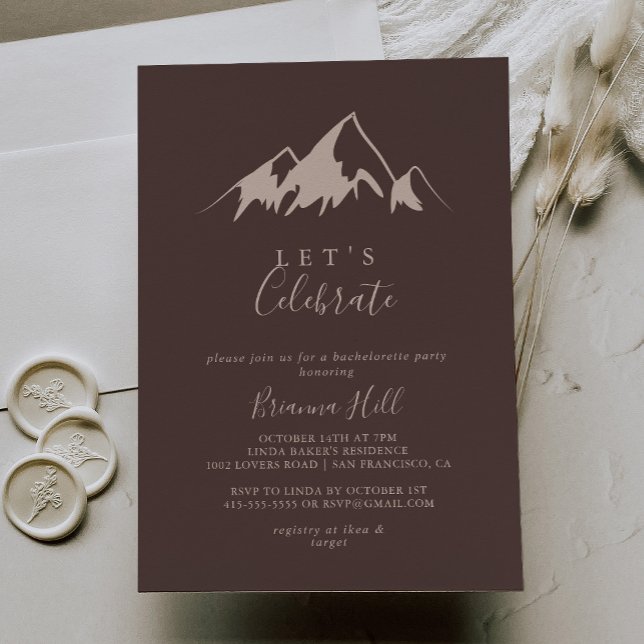Clear Mountain Country Let's Celebrate Party Invitation (Creator Uploaded)