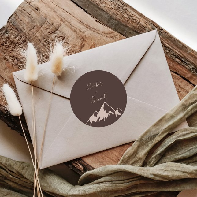 Clear Mountain Country Wedding Envelope Seals (Creator Uploaded)