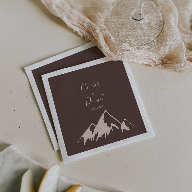 Clear Mountain Country Wedding  Napkin (Creator Uploaded)