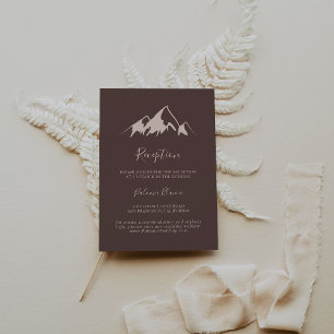 Clear Mountain Country Wedding Reception Enclosure Card
