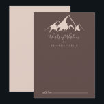 Clear Mountain Country Wedding Words of Wisdom Advice Card<br><div class="desc">This clear mountain country wedding words of wisdom advice card is perfect for a rustic wedding. The design features an idyllic watercolor beige mountain. These cards are perfect for a wedding, bridal shower, baby shower, graduation party & more. Personalise the cards with the names of the bride and groom, parents-to-be...</div>