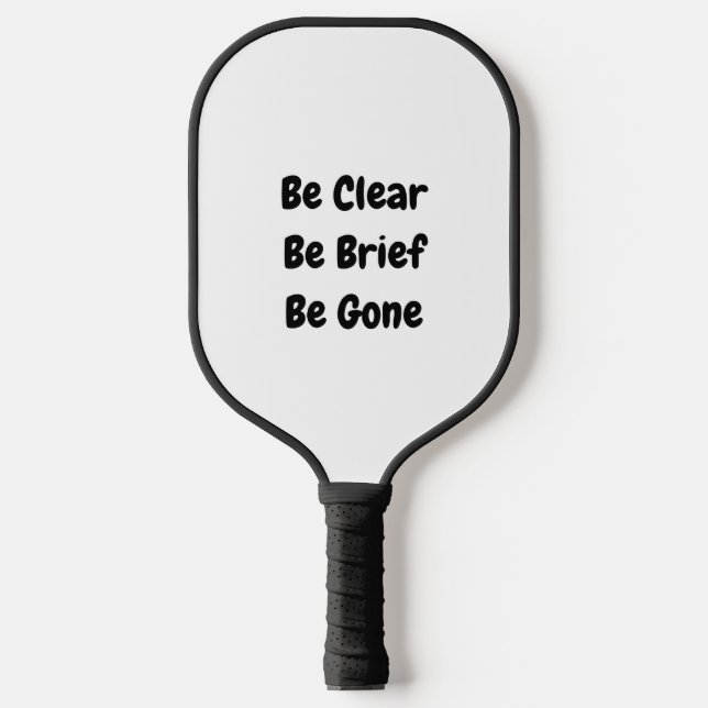Clear Pickleball Paddle (Front)
