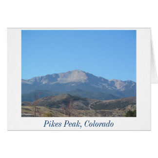 Clear Pikes Peak card
