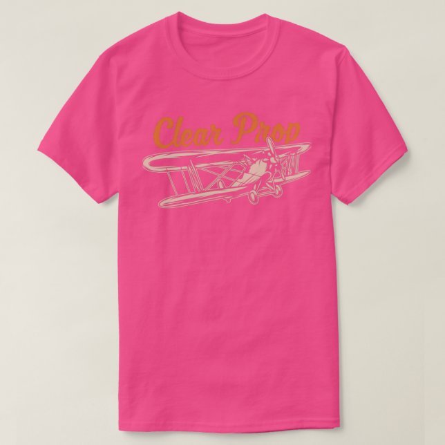 Clear Prop Pilot Design  T-Shirt (Design Front)