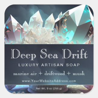 Clear Quartz Crystal Magic Artisan Product Label