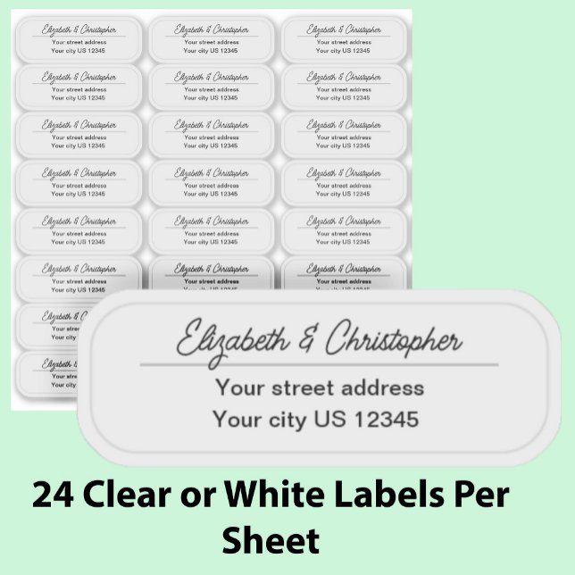 Clear Return Address Custom Transparent Labels (Creator Uploaded)