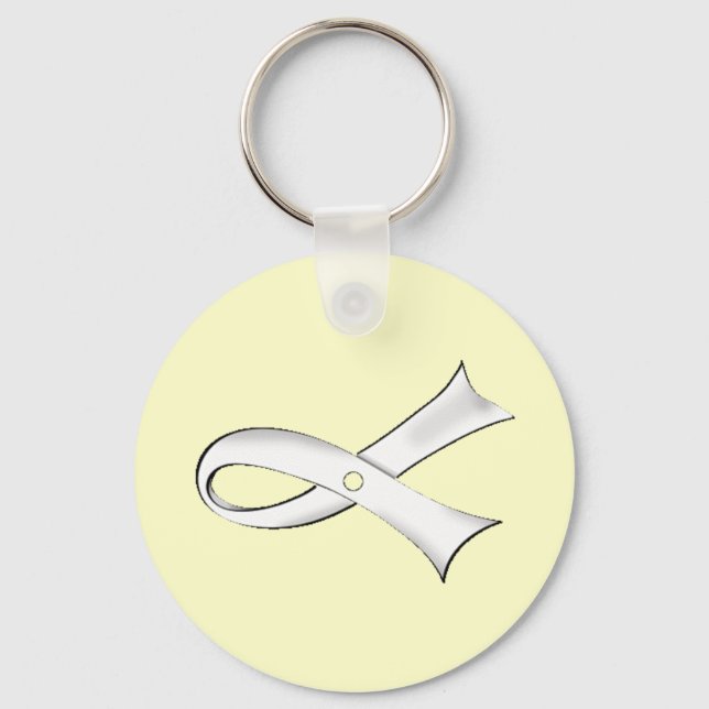 Clear Ribbon Keychain (Front)