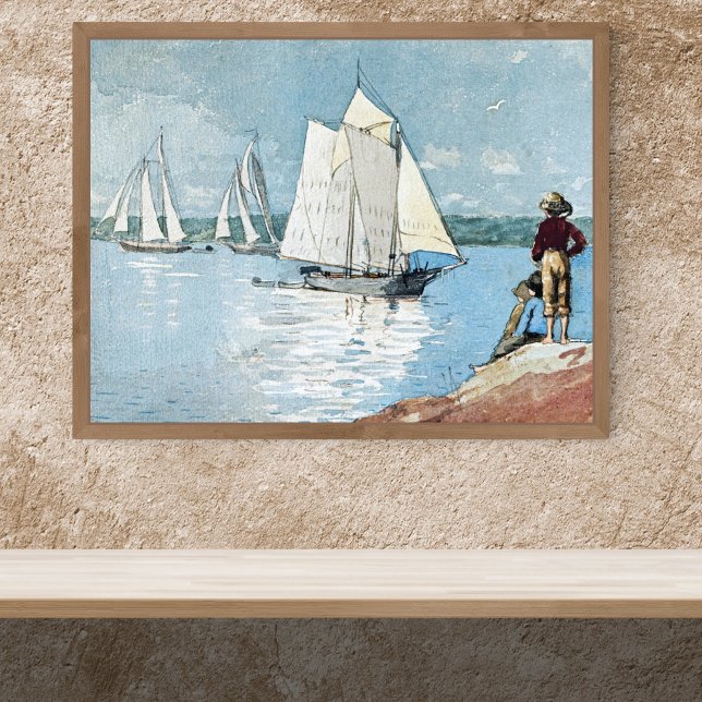 Clear Sailing Harbour Winslow Homer Poster (Creator Uploaded)