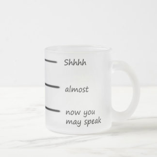 clear shhhh mug