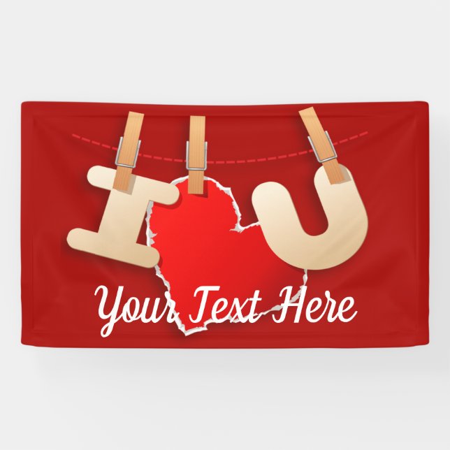 Clear & Simple Love Message Banner (Horizontal)