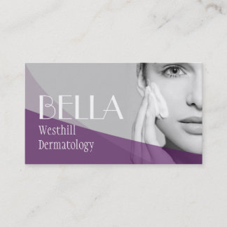 Clear Skin Dermatologist Facial Massage Spa Business Card
