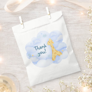 Clear sky blue for a newborn 1ST BIRTHDAY party Favour Bags