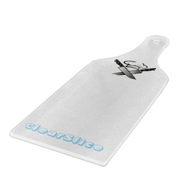 clear Slice glass Cutting Board (Corner)