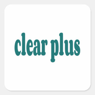 clear square sticker