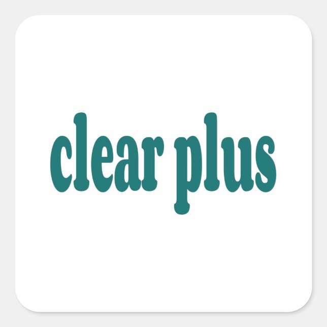clear square sticker (Front)
