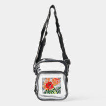 Clear Stadium Bag : Cactus Flower .