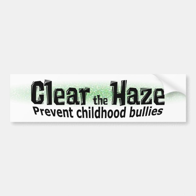 Clear the Haze Bumper Sticker (Front)