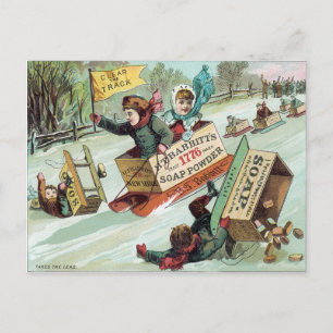 Clear The Track Postcard