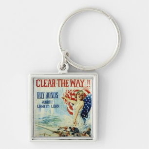 Clear the Way!! - Fourth Liberty Loan Key Ring