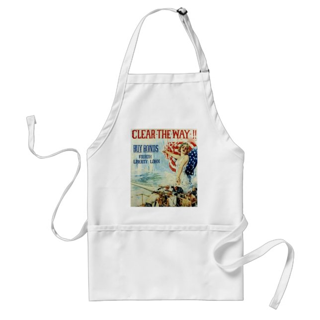 Clear the Way!! - Fourth Liberty Loan Standard Apron (Front)