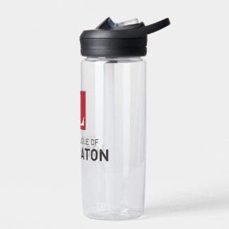 Clear Water Bottle with Logo 