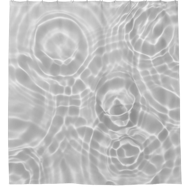 Clear Water Surface Abstract Texture Shower Curtain (Front)