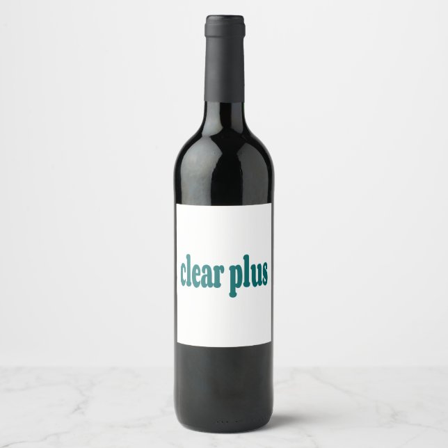 clear wine label (Front)