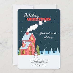 Clear Winter Night Open House Invitation