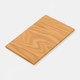 Clear wood post-it notes