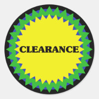 CLEARANCE Retail Sale Sticker