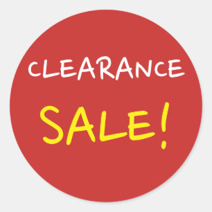 "CLEARANCE SALE!" Round Sticker
